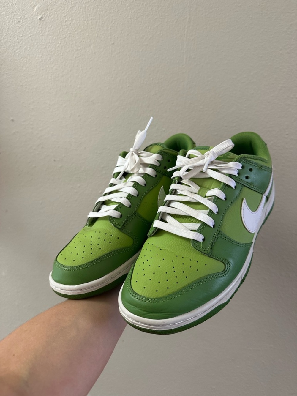 NIKE Dunk Low Retro Chlorophyl White Vivid Green